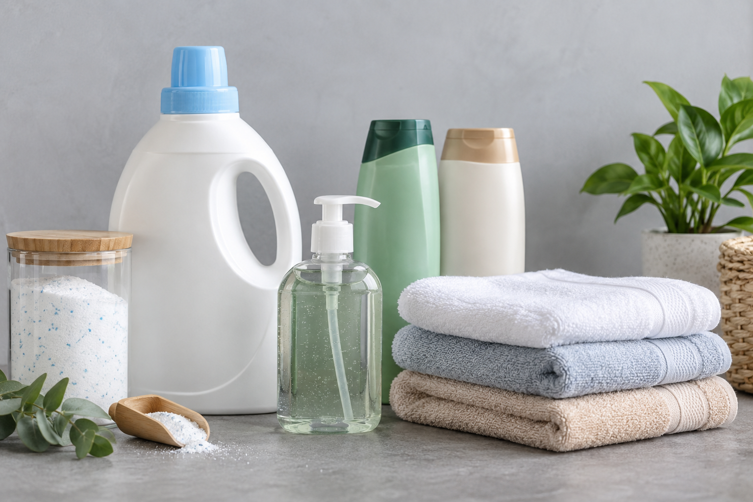 Illustrative personal and household care essentials