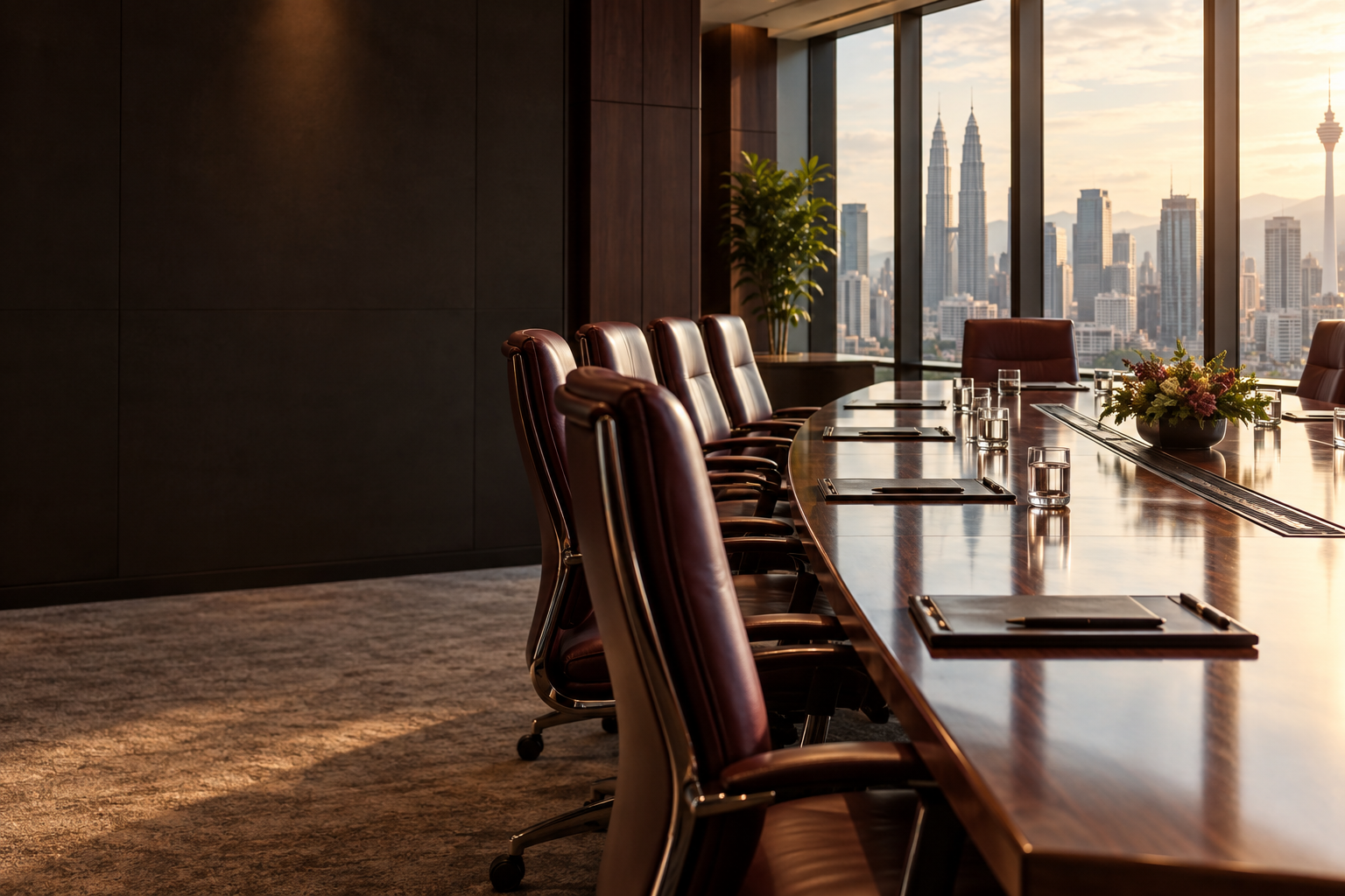Illustrative corporate boardroom