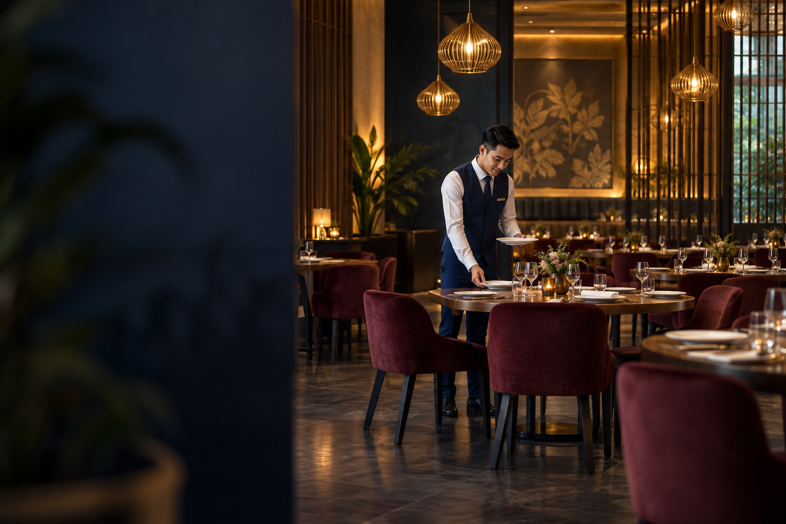 Illustrative restaurant dining and hospitality