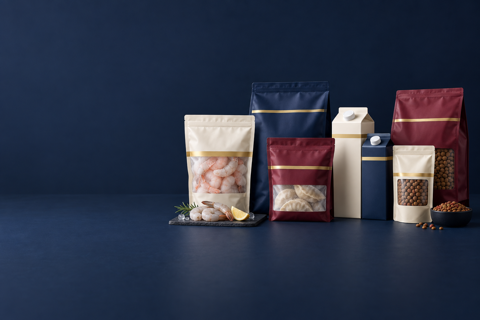 Illustrative food and consumer product packaging