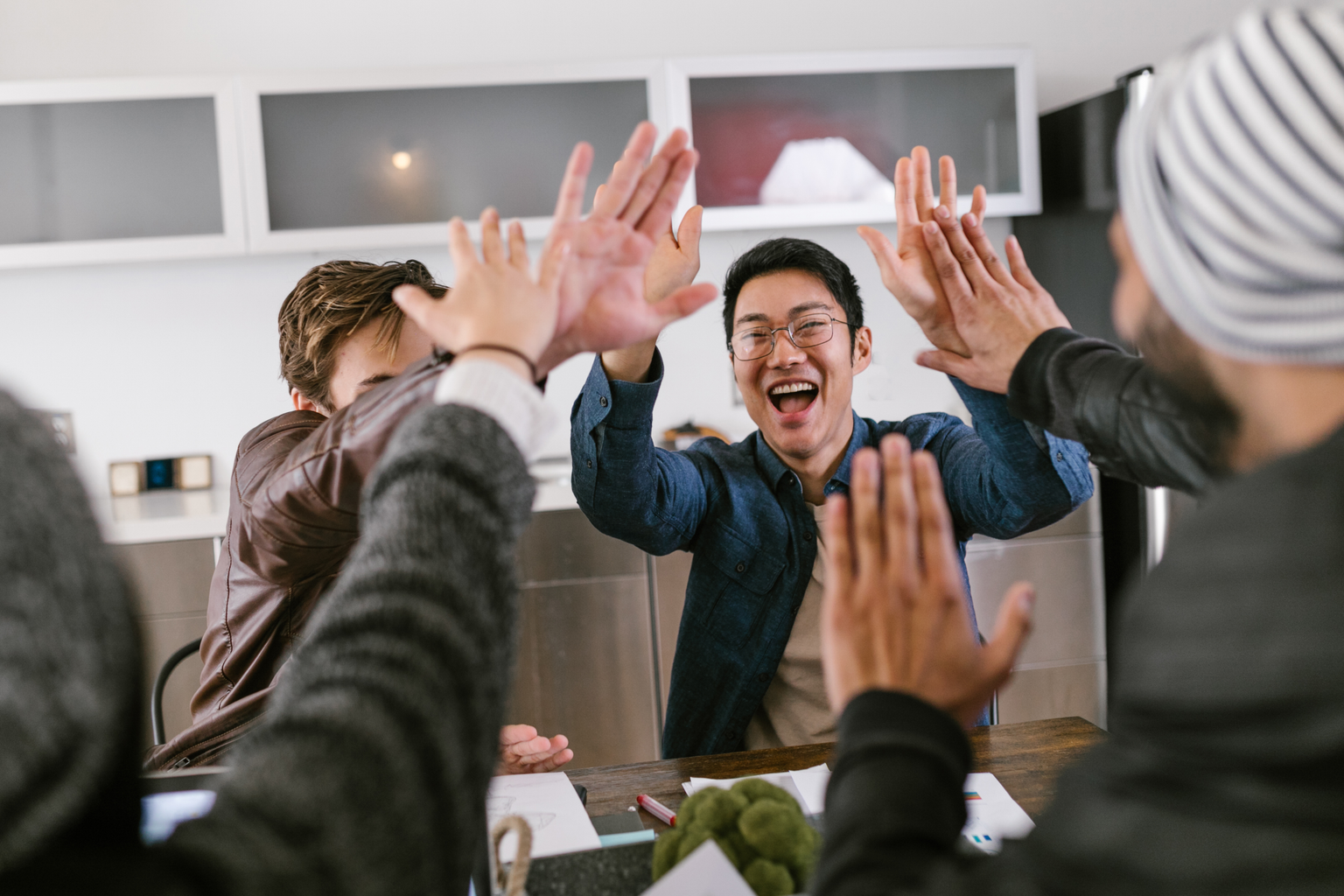 Illustrative winning together in the workplace